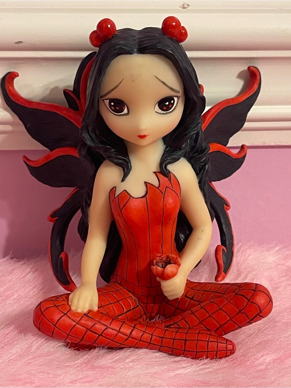 Rare 2009 Y2K Jasmine Becket Griffith fairy goth figure statue rose  gothic